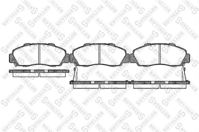 362 002B-SX STELLOX Комплект тормозных колодок, дисковый тормоз