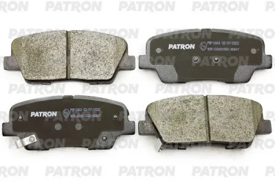 Комплект тормозных колодок, дисковый тормоз PATRON PBP1663