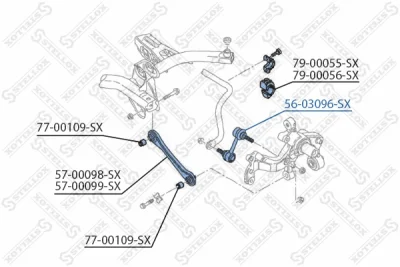 56-03096-SX STELLOX Тяга / стойка, стабилизатор