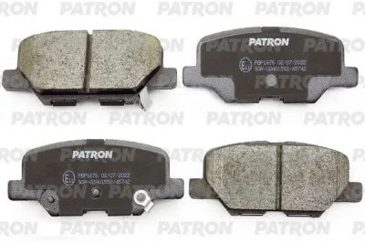 Комплект тормозных колодок, дисковый тормоз PATRON PBP1676