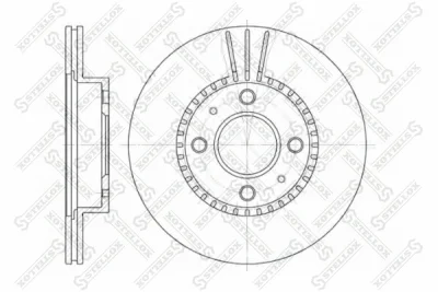 Тормозной диск STELLOX 6020-2245V-SX