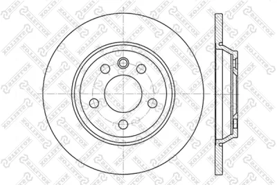 6020-2552-SX STELLOX Тормозной диск