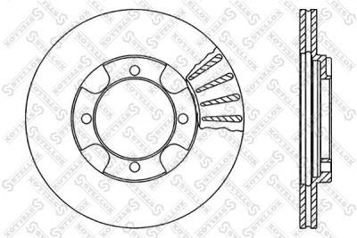 6020-3011V-SX STELLOX Тормозной диск