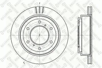 6020-3041V-SX STELLOX Тормозной диск
