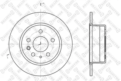 6020-3305-SX STELLOX Тормозной диск