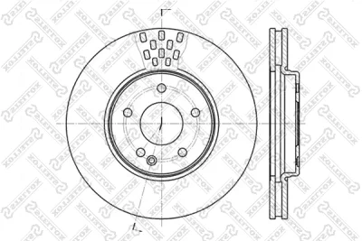 Тормозной диск STELLOX 6020-3332V-SX