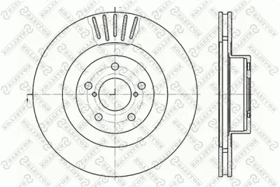 6020-4412V-SX STELLOX Тормозной диск