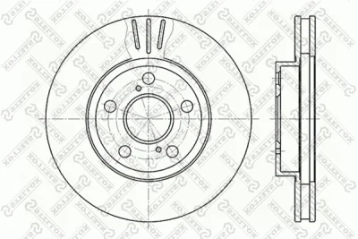 Тормозной диск STELLOX 6020-4539V-SX