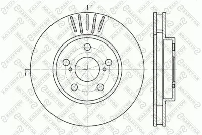 Тормозной диск STELLOX 6020-4544V-SX