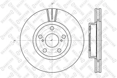 Тормозной диск STELLOX 6020-4564V-SX