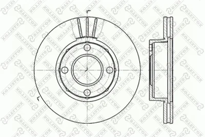 Тормозной диск STELLOX 6020-4738V-SX