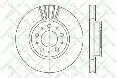 6020-4832V-SX STELLOX Тормозной диск