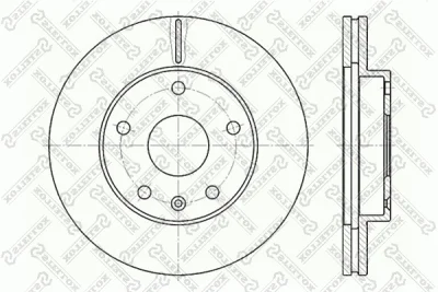 Тормозной диск STELLOX 6020-5006V-SX