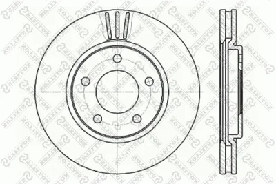 Тормозной диск STELLOX 6020-9313V-SX