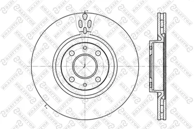 6020-9923V-SX STELLOX Тормозной диск