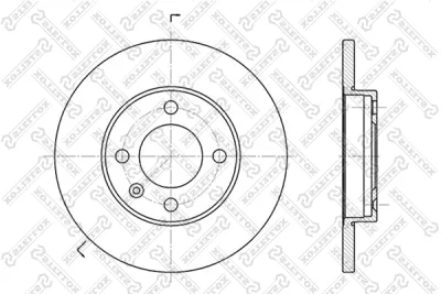 6020-9933-SX STELLOX Тормозной диск