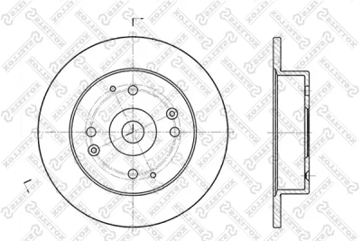 6020-9939-SX STELLOX Тормозной диск