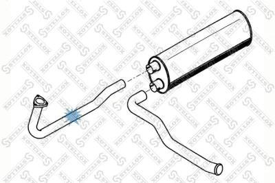 Труба выхлопного газа STELLOX 82-03665-SX