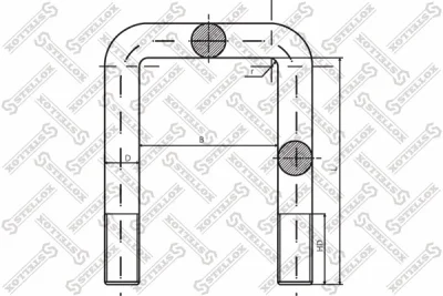 84-64184-SX STELLOX Стремянка рессоры