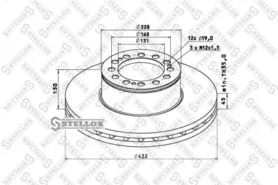 85-00714-SX STELLOX Тормозной диск