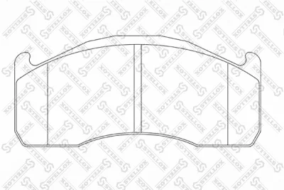 85-11466-SX STELLOX Комплект тормозных колодок, дисковый тормоз