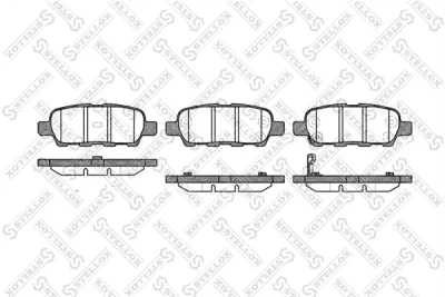 890 012L-SX STELLOX Комплект тормозных колодок, дисковый тормоз