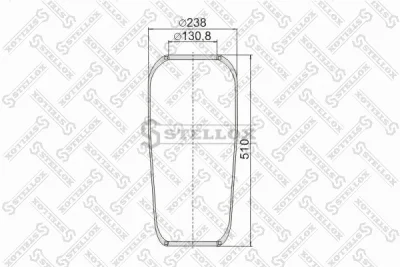 90-07060-SX STELLOX Кожух пневматической рессоры