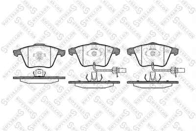 975 012-SX STELLOX Комплект тормозных колодок, дисковый тормоз