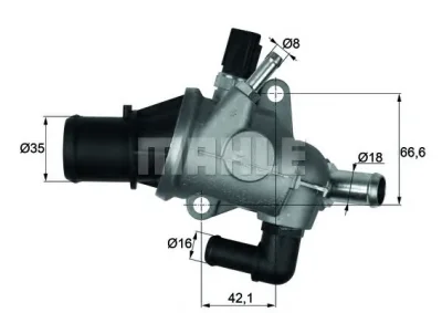 TI 163 88 BEHR/HELLA/PAGID Термостат