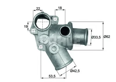 TI 73 80D BEHR/HELLA/PAGID Термостат