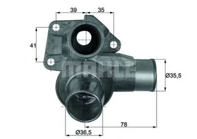 TI 74 85D BEHR/HELLA/PAGID Термостат