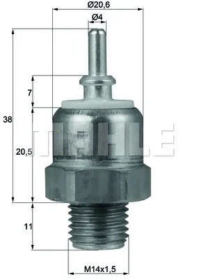 TSW 45 BEHR/HELLA/PAGID Датчик включения вентилятора радиатора