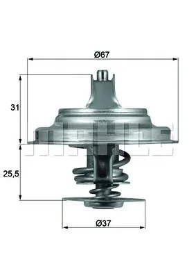 Термостат BEHR/HELLA/PAGID TX 25 87D