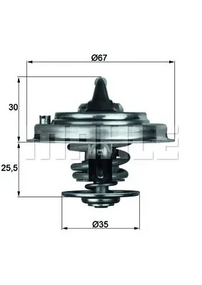 TX 34 87D BEHR/HELLA/PAGID Термостат