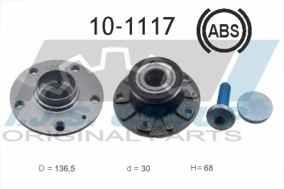 Комплект подшипника ступицы колеса IJS GROUP 10-1117