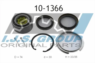 10-1366 IJS GROUP Комплект подшипника ступицы колеса