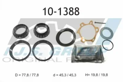 Комплект подшипника ступицы колеса IJS GROUP 10-1388