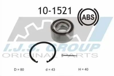 Комплект подшипника ступицы колеса IJS GROUP 10-1521