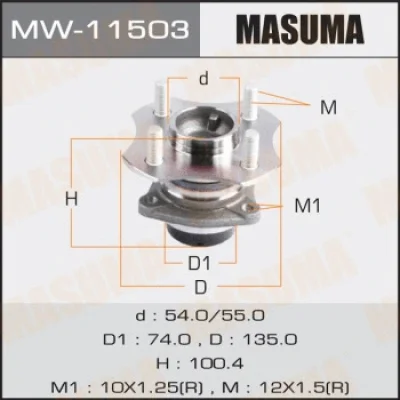 Комплект подшипника ступицы колеса MASUMA MW-11503