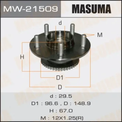 MW-21509 MASUMA Комплект подшипника ступицы колеса