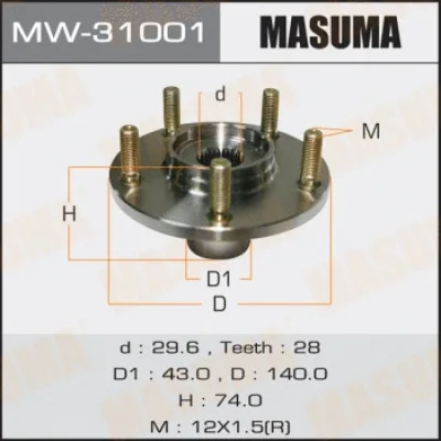 Комплект подшипника ступицы колеса MASUMA MW-31001