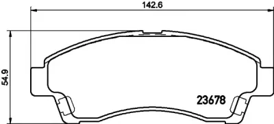 8DB 355 020-461 BEHR/HELLA/PAGID Тормозные колодки