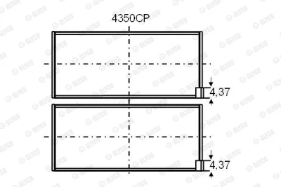 Подшипник GLYCO 4350CP