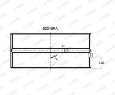 Подшипник GLYCO 62046RA