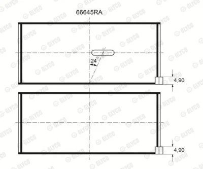 Подшипник GLYCO 66645RA