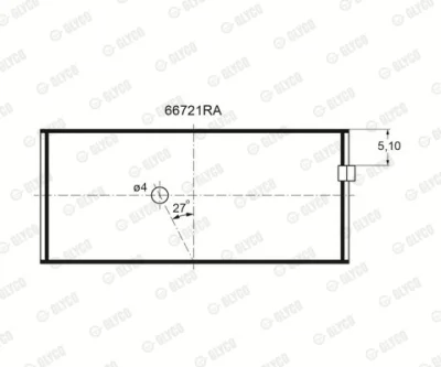 Подшипник GLYCO 66721RA