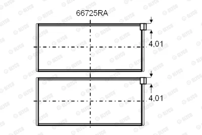 Подшипник GLYCO 66725RA