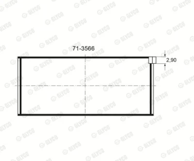 Подшипник GLYCO 71-3566