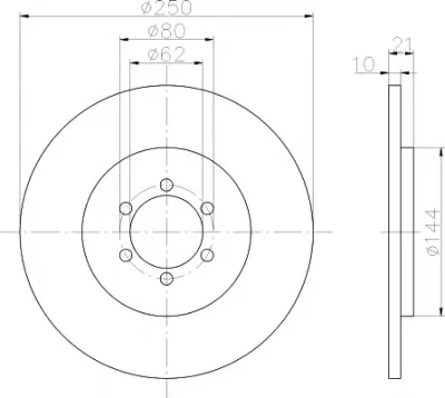 8DD 355 101-071 BEHR/HELLA/PAGID Тормозной диск