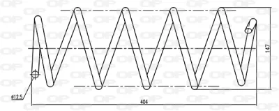 CSR9005.00 OPEN PARTS Пружина ходовой части